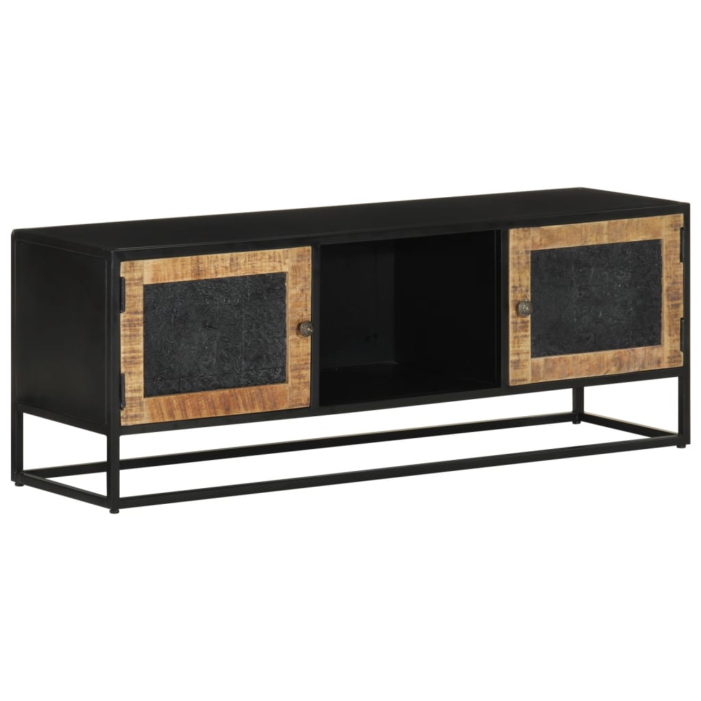 Έπιπλο Τηλεόρασης 110 x 30 x 40 εκ. Μασίφ Ξύλο Μάνγκο & Σίδηρος - Pakobazaar