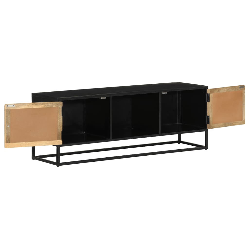 Έπιπλο Τηλεόρασης 110 x 30 x 40 εκ. Μασίφ Ξύλο Μάνγκο & Σίδηρος - Pakobazaar