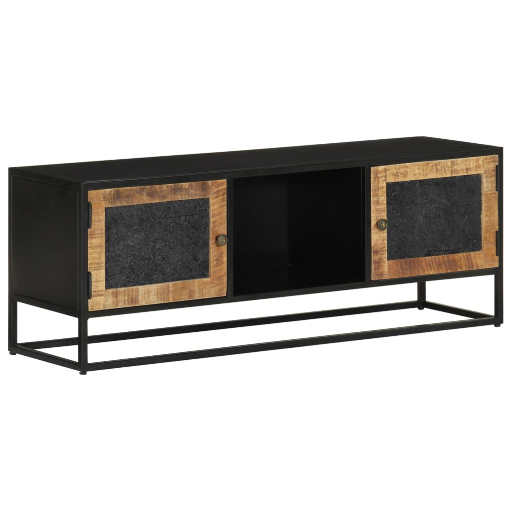 Έπιπλο Τηλεόρασης 110 x 30 x 40 εκ. Μασίφ Ξύλο Μάνγκο & Σίδηρος - Pakobazaar