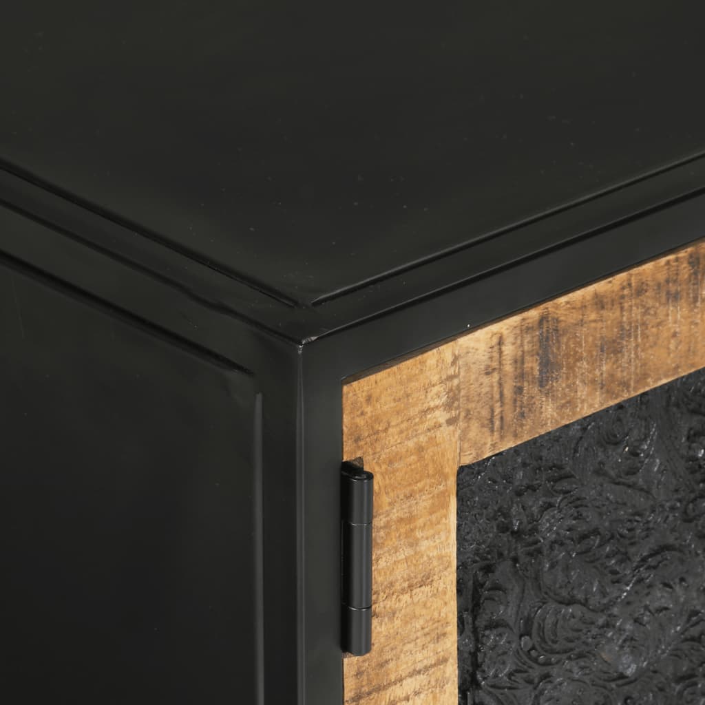 Έπιπλο Τηλεόρασης 110 x 30 x 40 εκ. Μασίφ Ξύλο Μάνγκο & Σίδηρος - Pakobazaar