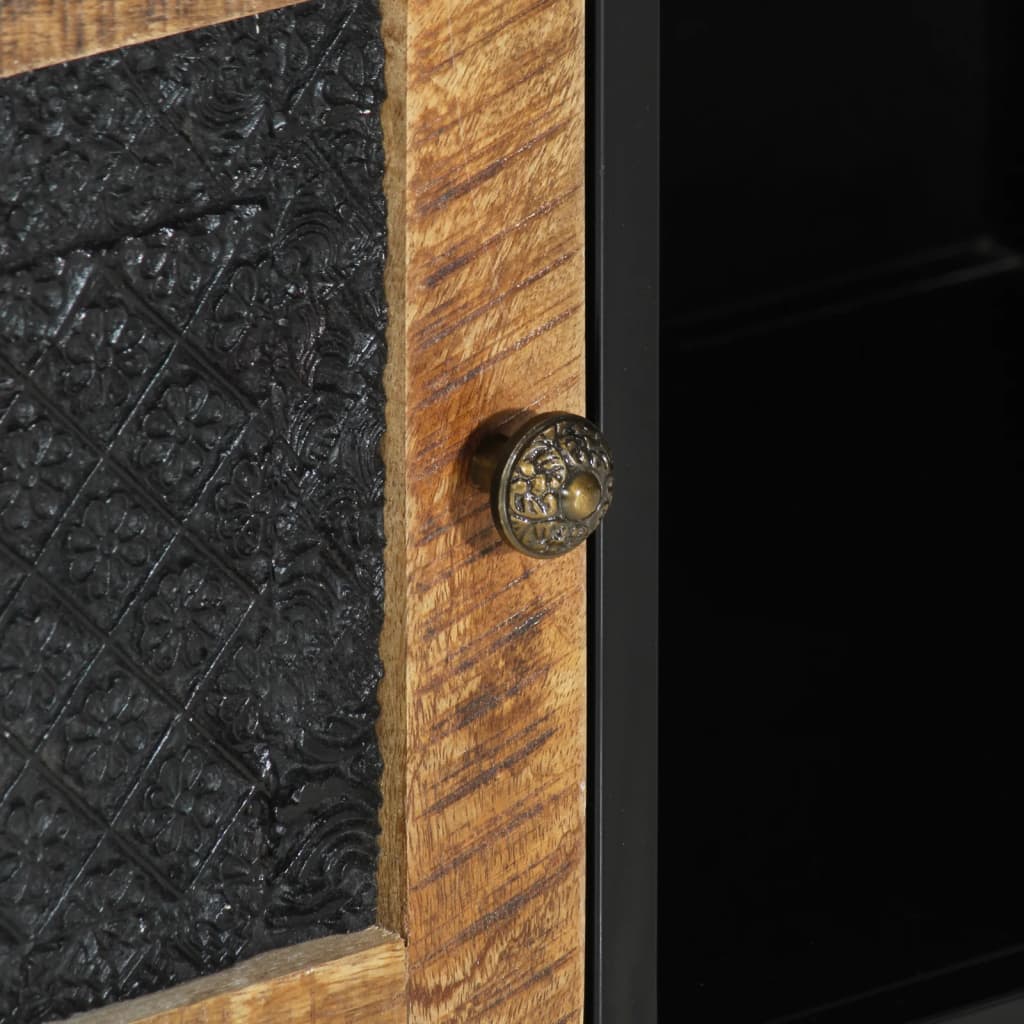 Έπιπλο Τηλεόρασης 110 x 30 x 40 εκ. Μασίφ Ξύλο Μάνγκο & Σίδηρος - Pakobazaar
