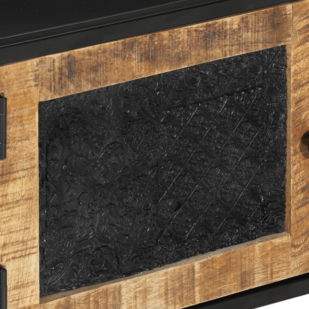 Έπιπλο Τηλεόρασης 110 x 30 x 40 εκ. Μασίφ Ξύλο Μάνγκο & Σίδηρος - Pakobazaar