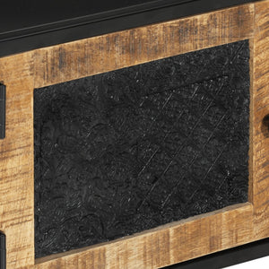 Έπιπλο Τηλεόρασης 110 x 30 x 40 εκ. Μασίφ Ξύλο Μάνγκο & Σίδηρος - Pakobazaar