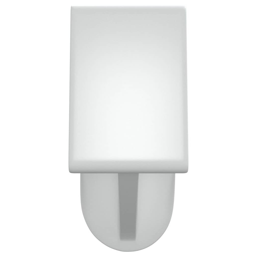 Σιδηρόδρομοι Κουρτινών 2 Τεμ. Λευκό/Ασημί 90-130 εκ. Αλουμίνιο - PAKOBAZAAR