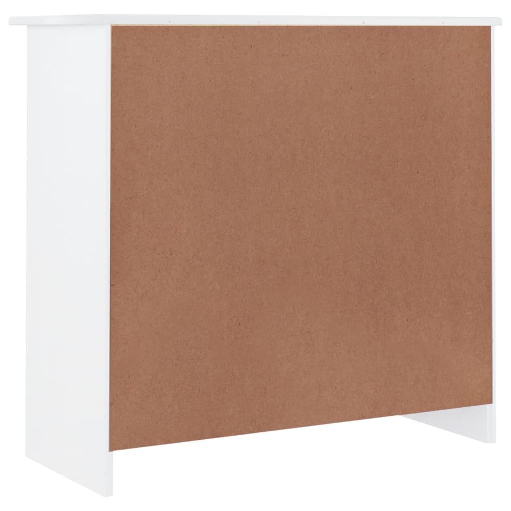 Ντουλάπι ALTA Λευκό 77 x 35 x 73 εκ. από Μασίφ Ξύλο Πεύκου