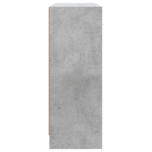 Ντουλάπι Γκρι Σκυροδέματος 91 x 28 x 75 εκ. Επεξεργασμένο Ξύλο