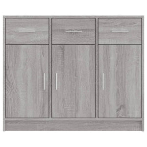 Ντουλάπι Γκρι Sonoma 91 x 28 x 75 εκ. από Επεξεργασμένο Ξύλο - Pakobazaar