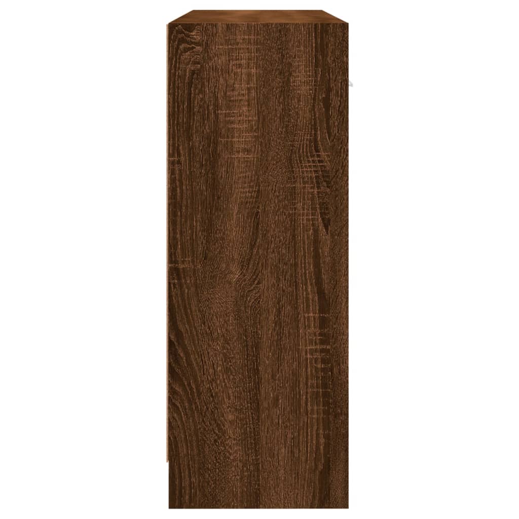 Ντουλάπι Καφέ Δρυς 91 x 28 x 75 εκ. από Επεξεργασμένο Ξύλο