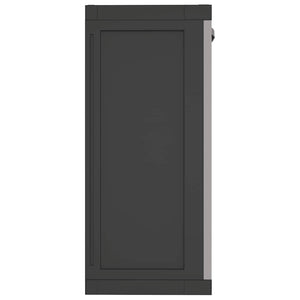 Ντουλάπι Αποθ. Εξ. Χώρου Γκρι/Μαύρο 65x37x85 εκ. Πολυπροπυλένιο