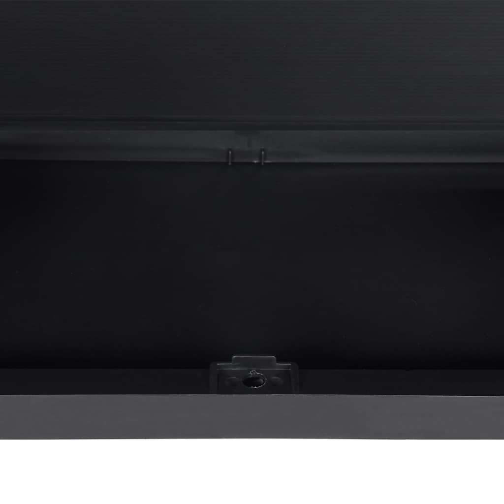 Ντουλάπι Αποθ. Εξ. Χώρου Γκρι/Μαύρο 65x37x165εκ. Πολυπροπυλένιο - Pakobazaar