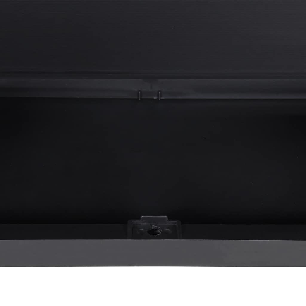 Ντουλάπι Αποθ. Εξ. Χώρου Μαύρο 65x37x165εκ. Πολυπροπυλένιο - Pakobazaar