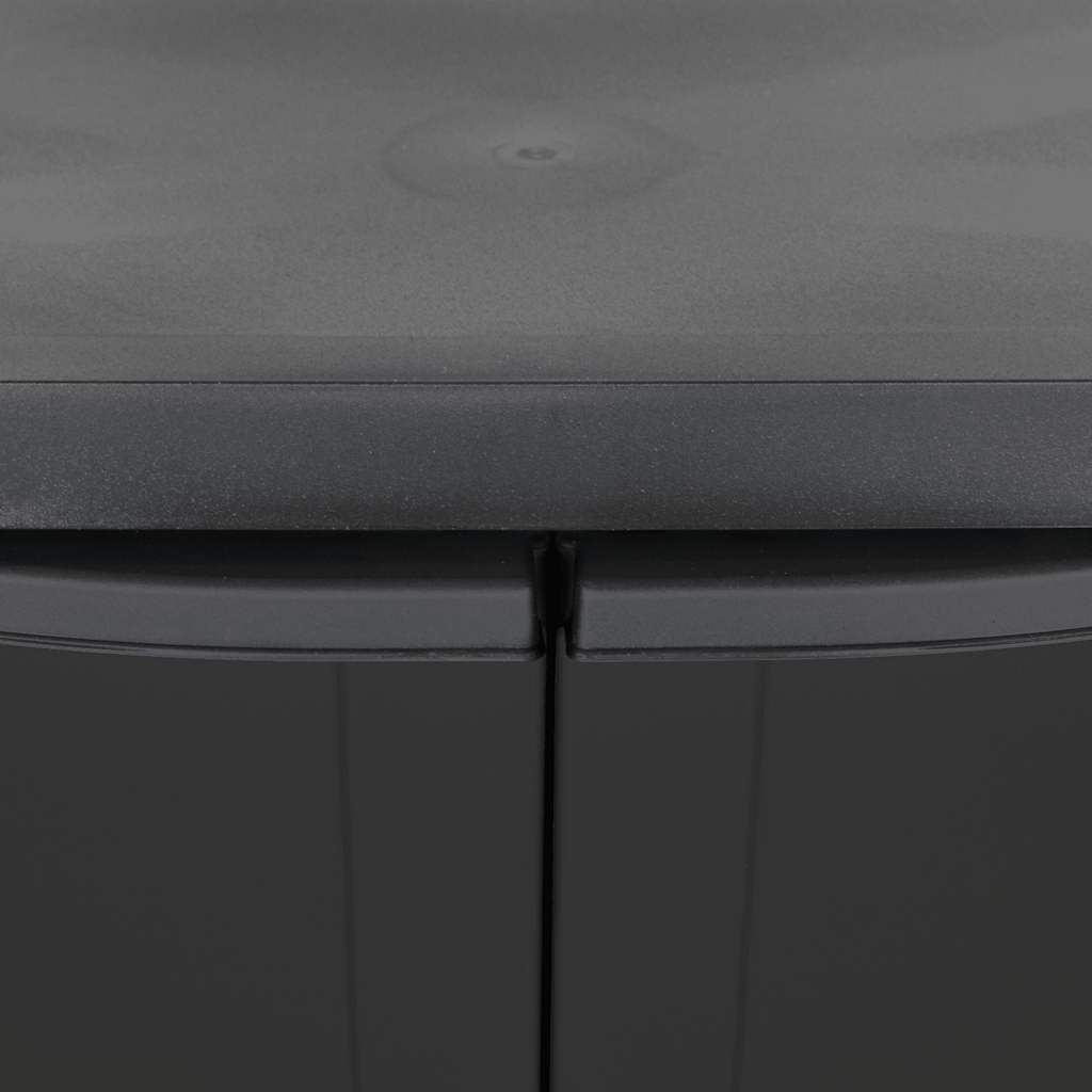 Ντουλάπι Αποθ. Εξ. Χώρου Μαύρο 97x37x85 εκ. Πολυπροπυλένιο