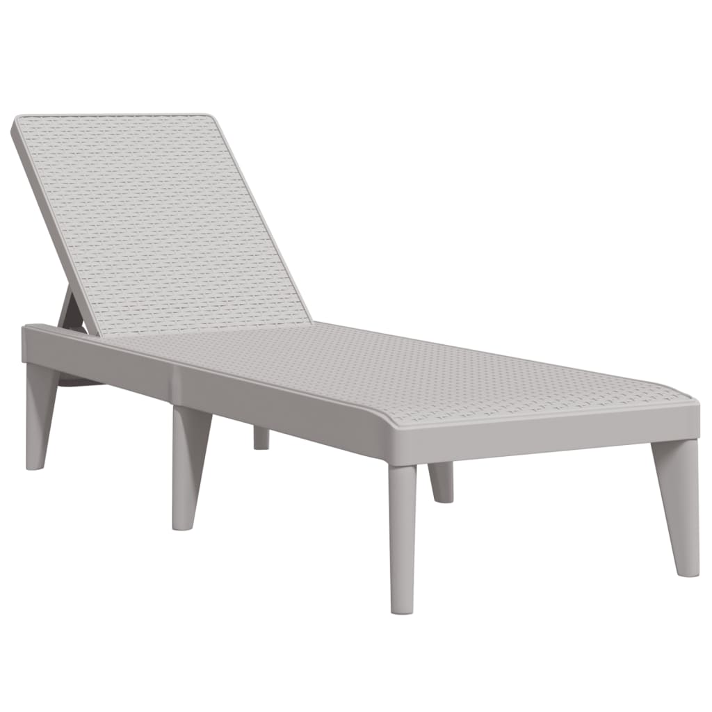 Ξαπλώστρα Γκρι 186 x 60 x 29 από Πολυπροπυλένιο - Pakobazaar