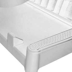 Ξαπλώστρα Λευκή 186 x 60 x 29 από Πολυπροπυλένιο