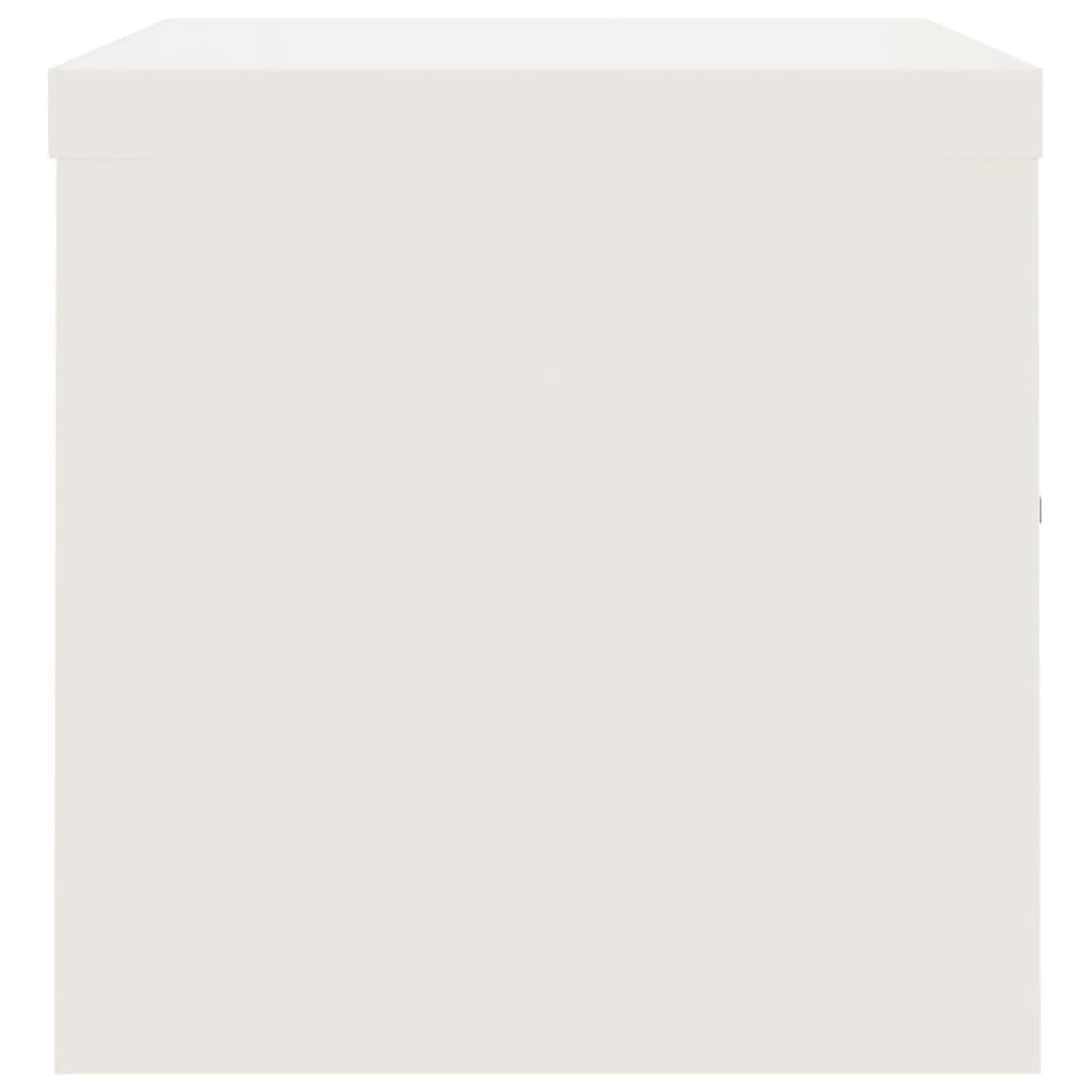 Αρχειοθήκη Λευκή 90 x 40 x 40 εκ. Ατσάλινη - Pakobazaar