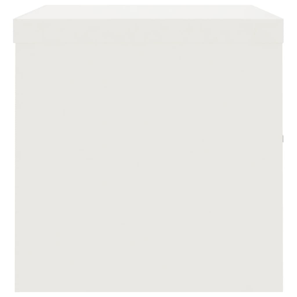 Αρχειοθήκη Λευκή 90 x 40 x 40 εκ. Ατσάλινη - Pakobazaar