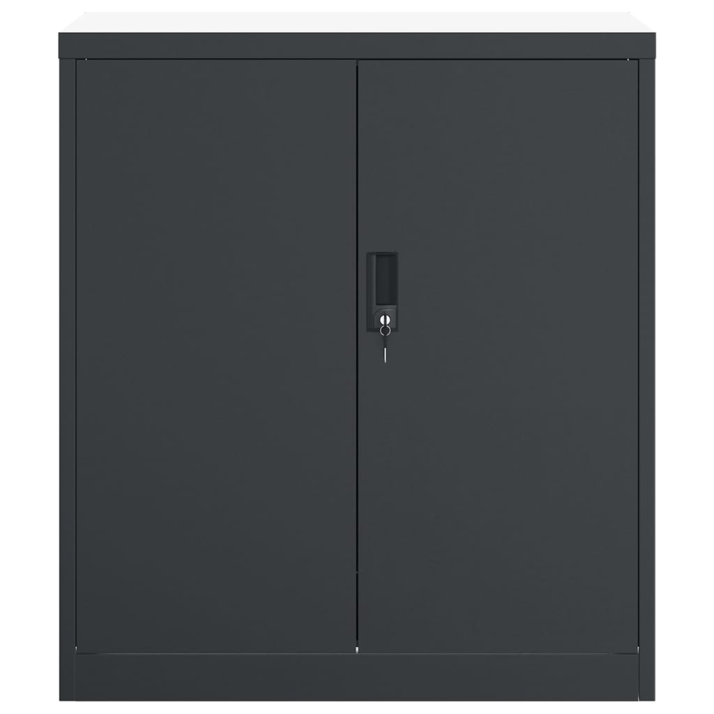 Αρχειοθήκη Ανθρακί 79 x 40 x 90 εκ. από Ατσάλι