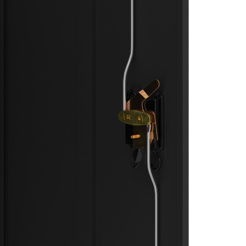 Αρχειοθήκη Μαύρη 90 x 40 x 105 εκ. από Ατσάλι