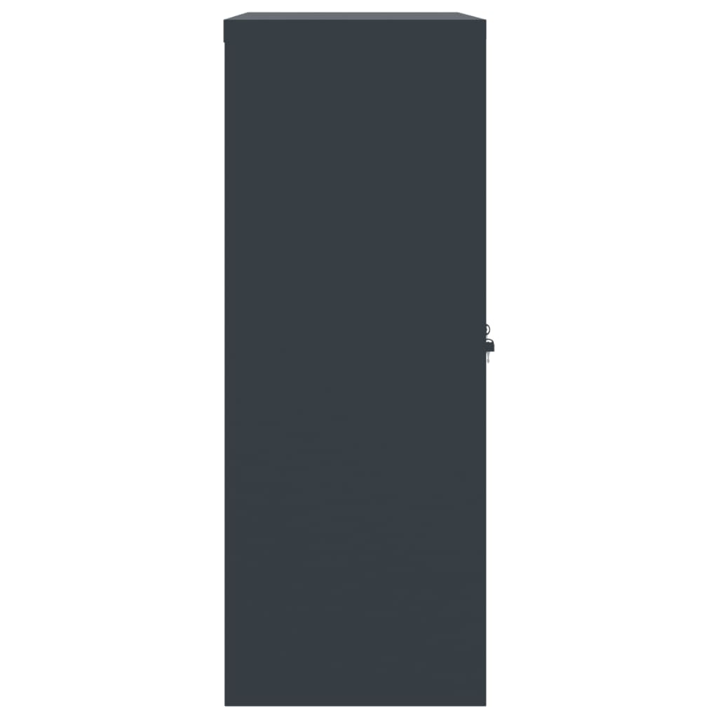 Αρχειοθήκη Ανθρακί 90 x 40 x 105 εκ. Ατσάλινη