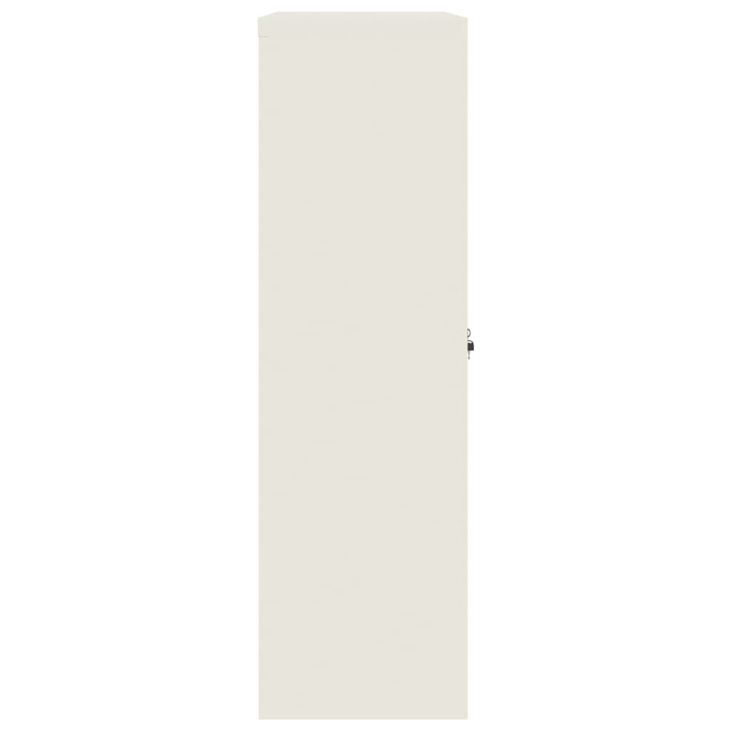 Αρχειοθήκη Λευκή 90 x 40 x 140 εκ. Ατσάλινη