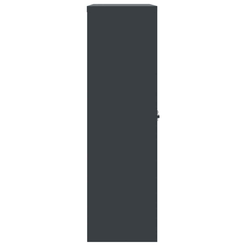 Αρχειοθήκη Ανθρακί 90 x 40 x 140 εκ. Ατσάλινη
