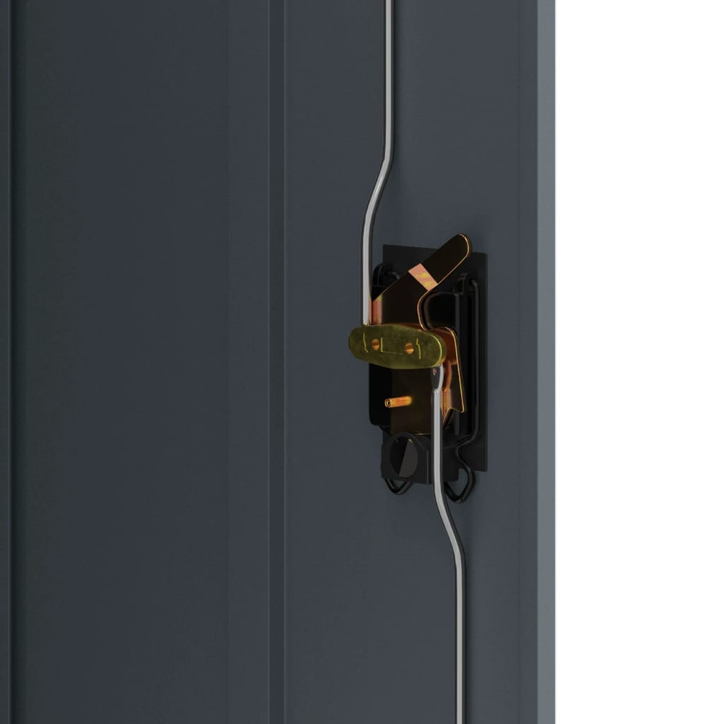 Αρχειοθήκη Ανθρακί 90 x 40 x 140 εκ. Ατσάλινη