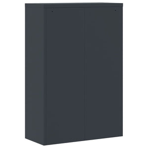 Αρχειοθήκη Ανθρακί και Λευκή 90 x 40 x 140 εκ. Ατσάλινη
