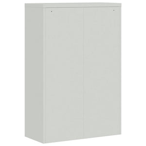 Αρχειοθήκη Ανοιχτό Γκρι & Σκούρο Γκρι 90x40x180 εκ. Ατσάλινη