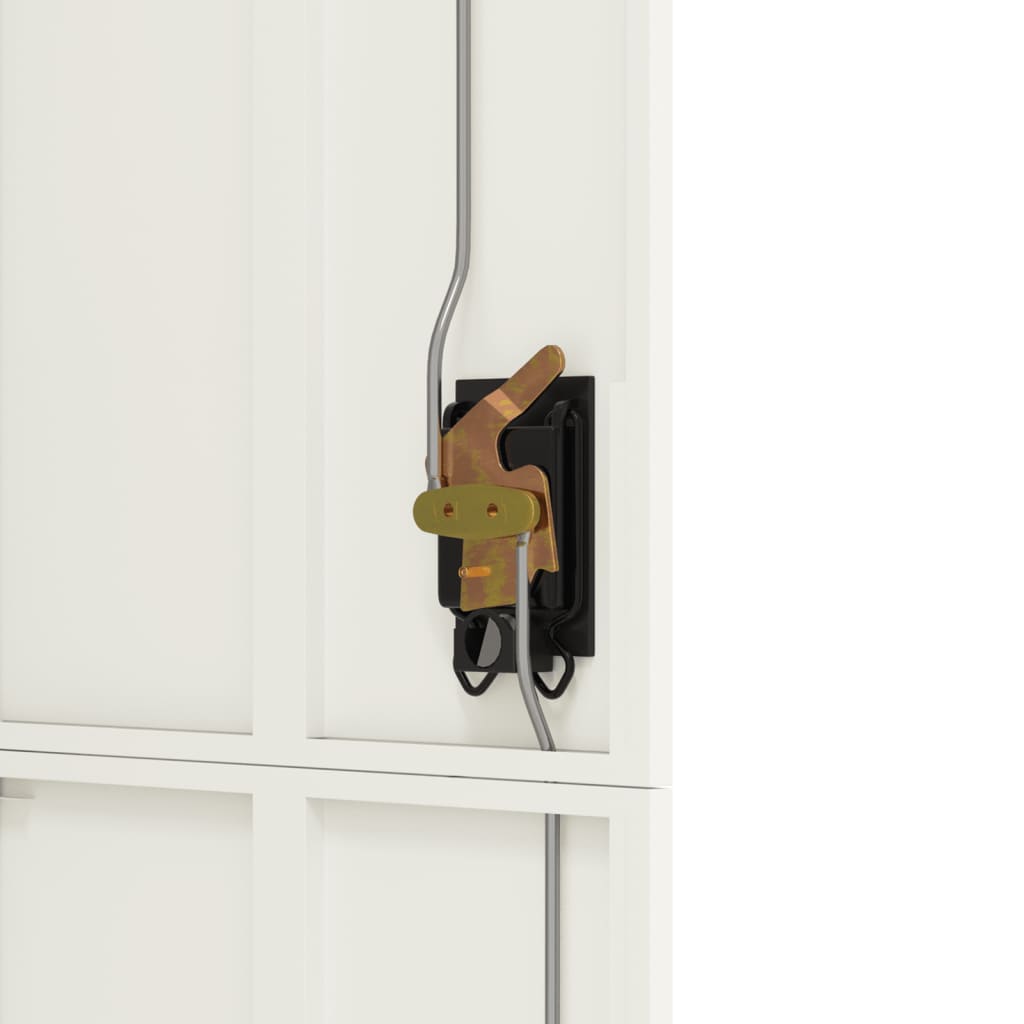 Αρχειοθήκη Λευκή 90 x 40 x 180 εκ. Ατσάλινη