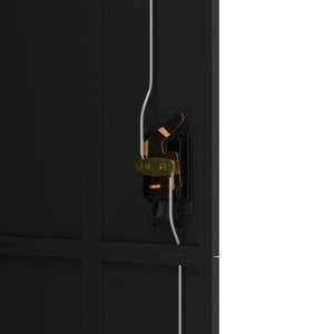 Αρχειοθήκη Μαύρη 90 x 40 x 180 εκ. Ατσάλινη