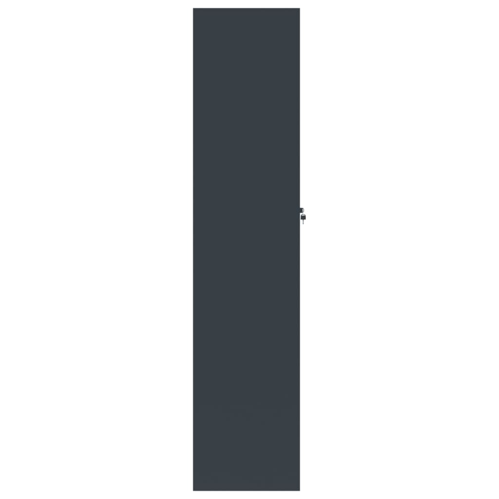 Αρχειοθήκη Ανθρακί 90 x 40 x 180 εκ. Ατσάλινη