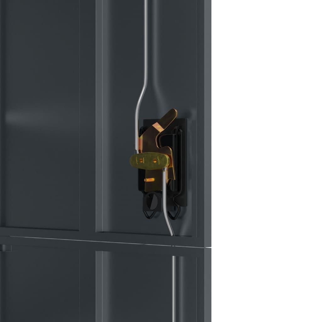 Αρχειοθήκη Ανθρακί 90 x 40 x 180 εκ. Ατσάλινη