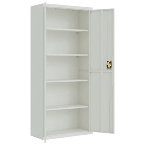 Αρχειοθήκη Αν. Γκρι 90x40x200 εκ. Ατσάλινη - Pakobazaar