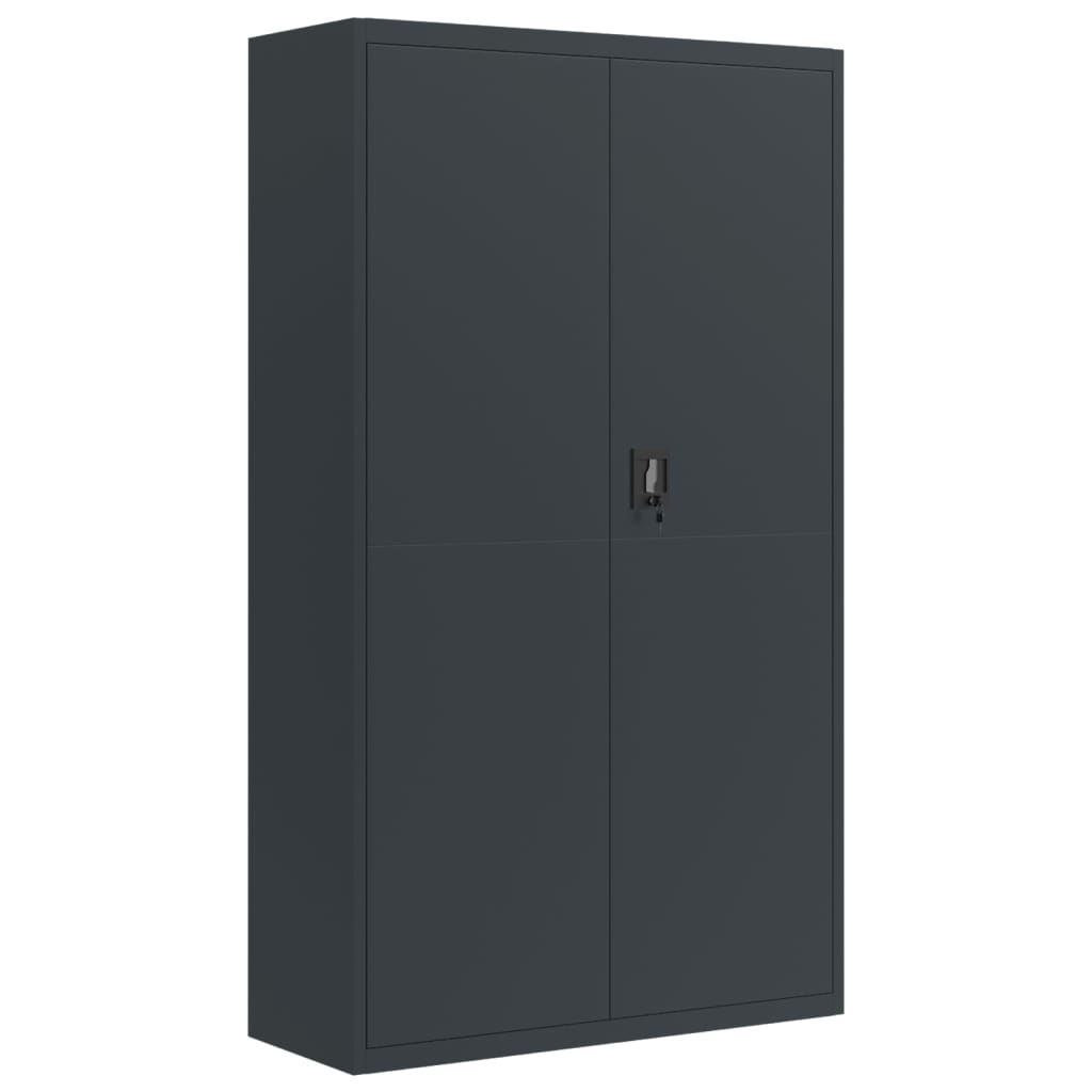 Αρχειοθήκη Ανθρακί 105 x 40 x 180 εκ. Ατσάλινη - Pakobazaar