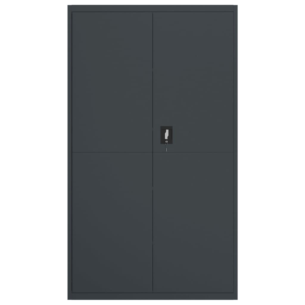 Αρχειοθήκη Ανθρακί 105 x 40 x 180 εκ. Ατσάλινη - Pakobazaar
