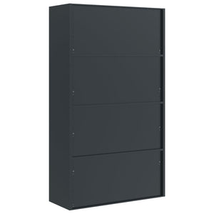 Αρχειοθήκη Ανθρακί 105 x 40 x 180 εκ. Ατσάλινη - Pakobazaar