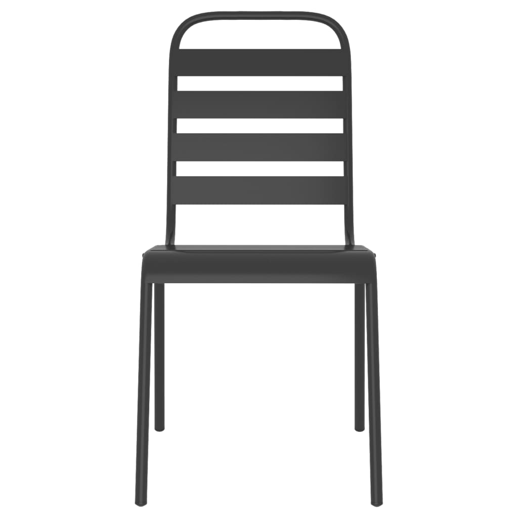 Σετ Τραπεζαρίας Κήπου 3 Τεμαχίων Ανθρακί από Ατσάλι