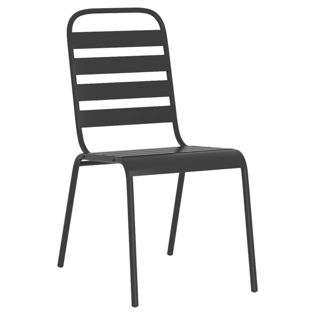 Σετ Τραπεζαρίας Κήπου 9 Τεμαχίων Ανθρακί από Ατσάλι