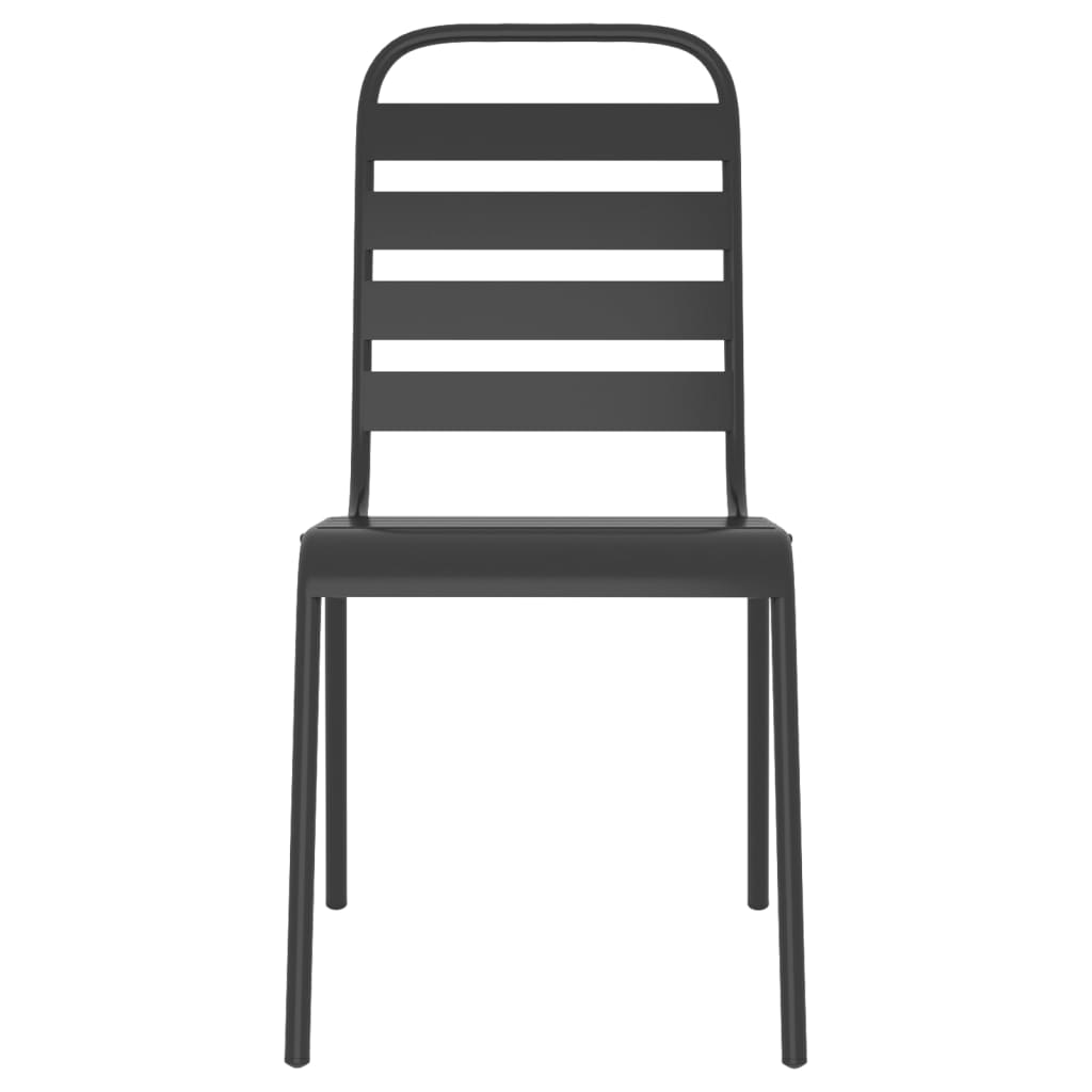 Σετ Τραπεζαρίας Κήπου 9 Τεμαχίων Ανθρακί από Ατσάλι