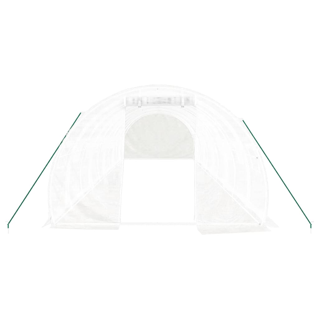 Θερμοκήπιο Λευκό 30 μ² 10 x 3 x 2 μ. με Ατσάλινο Πλαίσιο