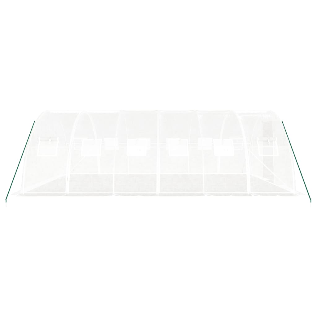 Θερμοκήπιο Λευκό 24 μ² 6 x 4 x 2 μ. με Ατσάλινο Πλαίσιο