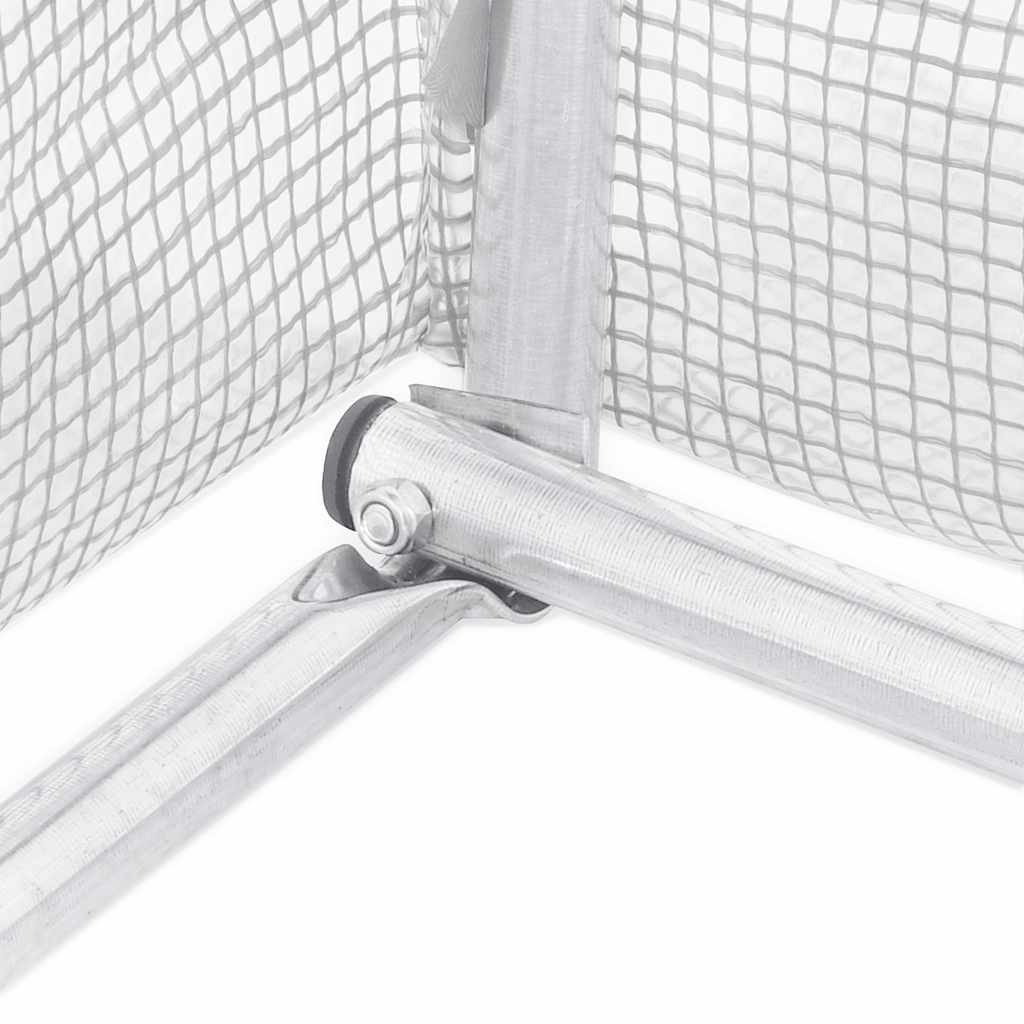 Θερμοκήπιο με Ατσάλινο Πλαίσιο Λευκό 120 μ² 24 x 5 x 2,3 μ.