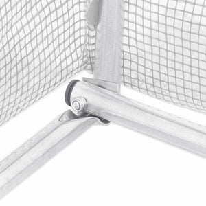 Θερμοκήπιο με Ατσάλινο Πλαίσιο Λευκό 120 μ² 24 x 5 x 2,3 μ.