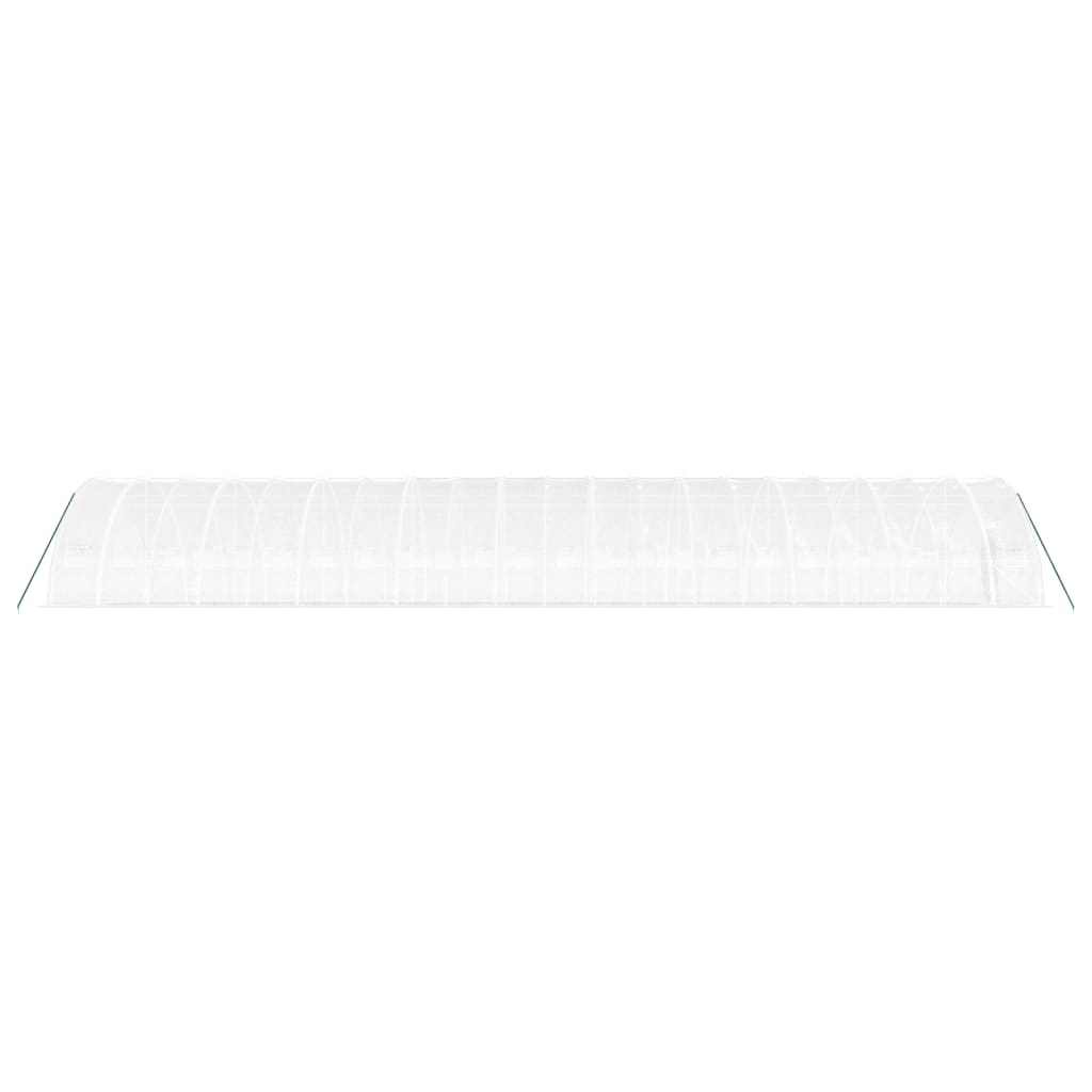Θερμοκήπιο με Ατσάλινο Πλαίσιο Λευκό 120 μ² 20 x 6 x 2,85 μ.