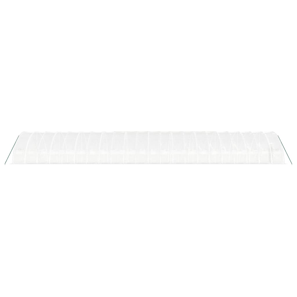 Θερμοκήπιο με Ατσάλινο Πλαίσιο Λευκό 132 μ² 22 x 6 x 2,85 μ.