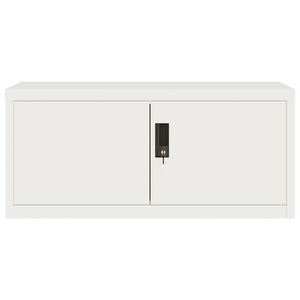 Αρχειοθήκη Λευκή 90 x 40 x 110 εκ. από Ατσάλι