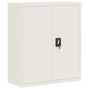 Αρχειοθήκη Λευκή 90 x 40 x 145 εκ. από Ατσάλι