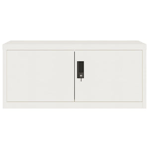 Αρχειοθήκη Λευκή 90 x 40 x 180 εκ. Ατσάλινη