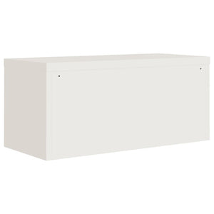 Αρχειοθήκη Λευκή 90 x 40 x 180 εκ. Ατσάλινη