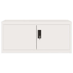 Αρχειοθήκη Λευκή 90 x 40 x 220 εκ. Ατσάλινη